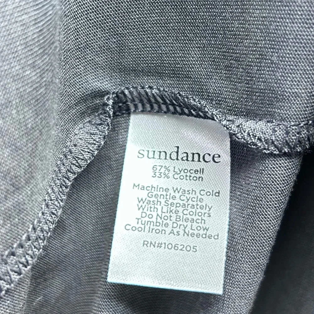Sundance Charcoal Long Sleeve V-Neck Top - Picture 4 of 5